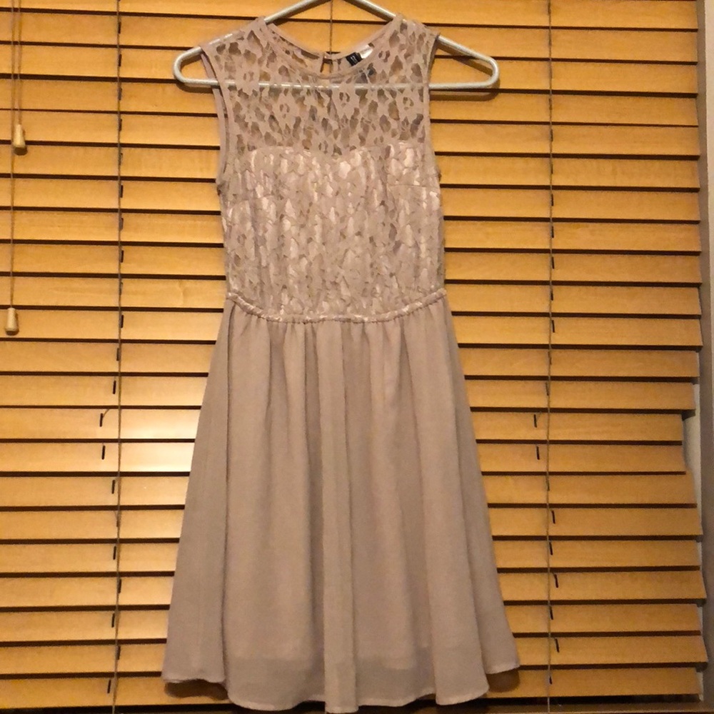 Lace Top Dress Mauve